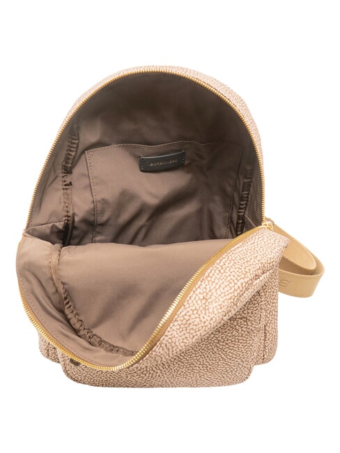 B-CLUB Sac &agrave; dos avec poche avant mer Beiger - Sacs pour Femme