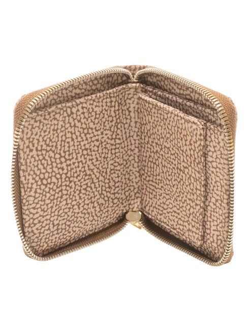 B-CLUB Petit portefeuille zipp&eacute; beige - Portefeuilles Femme