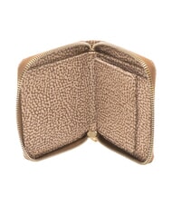 BORBONESE B-CLUB Petit portefeuille zipp&eacute; beige - Portefeuilles Femme - 2