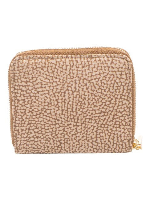 B-CLUB Petit portefeuille zipp&eacute; beige - Portefeuilles Femme