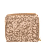 BORBONESE B-CLUB Petit portefeuille zipp&eacute; beige - Portefeuilles Femme - 3