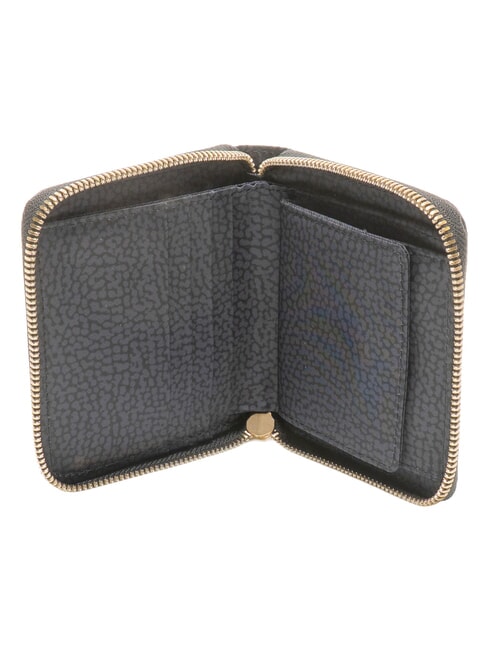 B-CLUB Petit portefeuille zipp&eacute; noir fonc&eacute; - Portefeuilles Femme