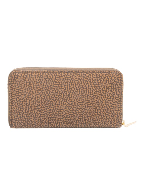 B-CLUB Grand portefeuille zipp&eacute; ch&acirc;taigne - Portefeuilles Femme