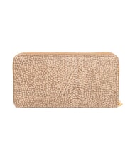 BORBONESE B-CLUB Grand portefeuille zipp&eacute; beige - Portefeuilles Femme - 3