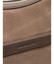 BORBONESE LUNA sac bandouli&egrave;re cendres/cacao - Sacs pour Femme - 3