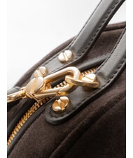 BORBONESE SEXY Sac &agrave; main avec bandouli&egrave;re caf&eacute;/&eacute;b&egrave;ne - Sacs pour Femme - 3