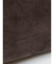BORBONESE SEXY Sac &agrave; main avec bandouli&egrave;re caf&eacute;/&eacute;b&egrave;ne - Sacs pour Femme - 4