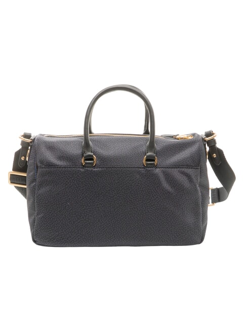 B-CLUB Sac &agrave; main avec bandouli&egrave;re noir fonc&eacute; - Sacs pour Femme