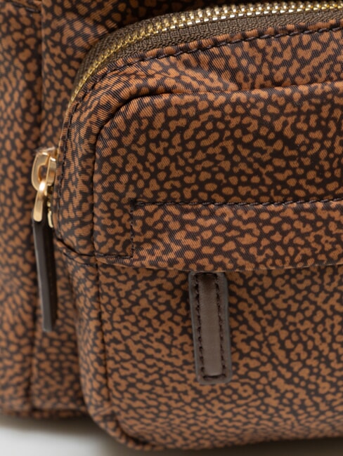 B-CLUB Sac &agrave; dos avec poche avant ch&acirc;taigne - Sacs pour Femme