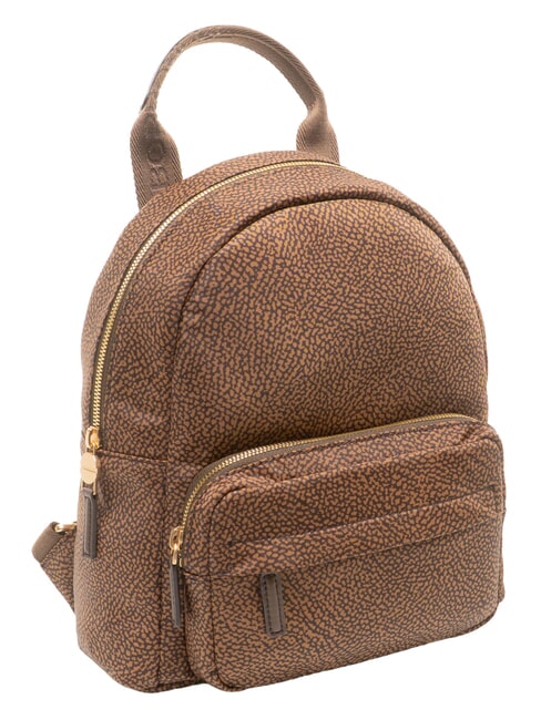 B-CLUB Sac &agrave; dos avec poche avant ch&acirc;taigne - Sacs pour Femme