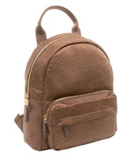 BORBONESE B-CLUB Sac &agrave; dos avec poche avant ch&acirc;taigne - Sacs pour Femme - 4