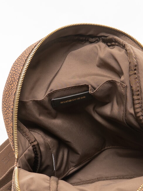 B-CLUB Sac &agrave; dos avec poche avant ch&acirc;taigne - Sacs pour Femme