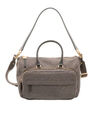BORBONESE B-CLUB Sac &agrave; main avec bandouli&egrave;re goudron - Sacs pour Femme - 2