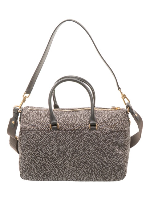 B-CLUB Sac &agrave; main avec bandouli&egrave;re goudron - Sacs pour Femme