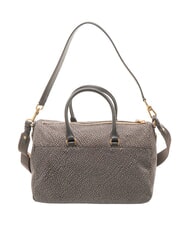 BORBONESE B-CLUB Sac &agrave; main avec bandouli&egrave;re goudron - Sacs pour Femme - 4