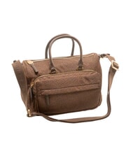 BORBONESE B-CLUB Sac &agrave; main avec bandouli&egrave;re ch&acirc;taigne - Sacs pour Femme - 3