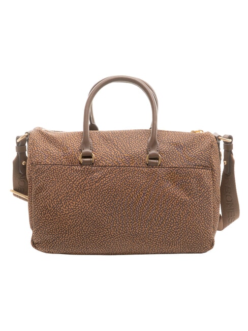 B-CLUB Sac &agrave; main avec bandouli&egrave;re ch&acirc;taigne - Sacs pour Femme