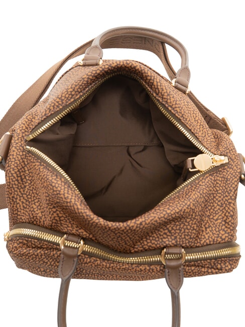 B-CLUB Sac &agrave; main avec bandouli&egrave;re ch&acirc;taigne - Sacs pour Femme