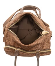 BORBONESE B-CLUB Sac &agrave; main avec bandouli&egrave;re ch&acirc;taigne - Sacs pour Femme - 5