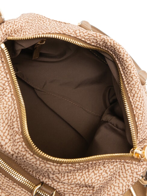 B-CLUB Sac &agrave; main avec bandouli&egrave;re mer Beiger - Sacs pour Femme