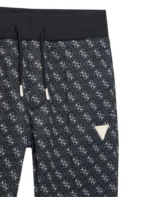 KIDS ACTIVE Pantalon de surv&ecirc;tement 4g aop noir de jais - Pantalons pour enfants