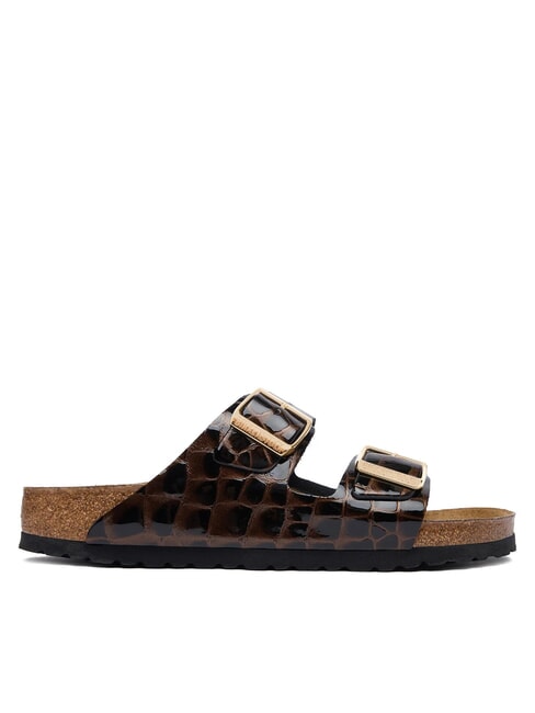ARIZONA EMBOSS sandales en cuir animalnoir - Chaussures Femme