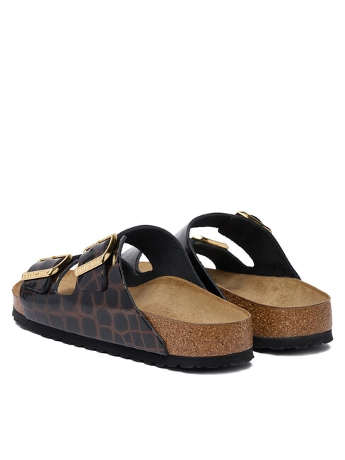 ARIZONA EMBOSS sandales en cuir animalnoir - Chaussures Femme