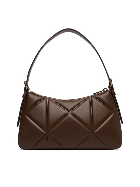 EMBOSSED QUILTED sac bandouli&egrave;re brun - Sacs pour Femme