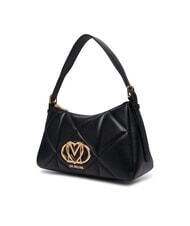 LOVE MOSCHINO EMBOSSED QUILTED sac bandouli&egrave;re Noir - Sacs pour Femme - 3