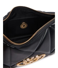 LOVE MOSCHINO EMBOSSED QUILTED sac bandouli&egrave;re Noir - Sacs pour Femme - 5