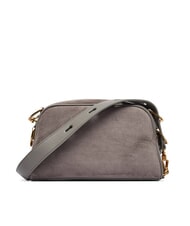 LOVE MOSCHINO SIGNATURE ZIP Sac bandouli&egrave;re ajustable gris - Sacs pour Femme - 3