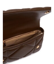 LOVE MOSCHINO EMBOSSED QUILTED Sac bandouli&egrave;re, avec bandouli&egrave;re brun - Sacs pour Femme - 4