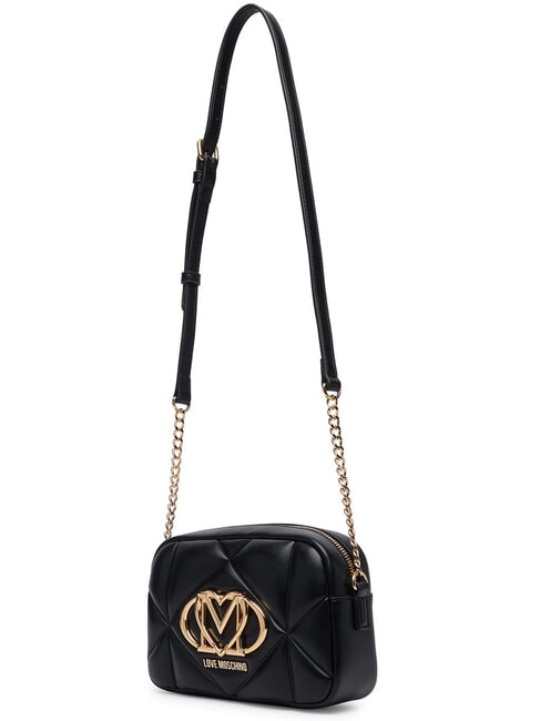 EMBOSSED QUILTED Mini sac &agrave; bandouli&egrave;re matelass&eacute; Noir - Sacs pour Femme