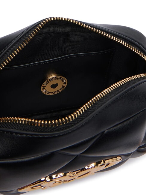 EMBOSSED QUILTED Mini sac &agrave; bandouli&egrave;re matelass&eacute; Noir - Sacs pour Femme