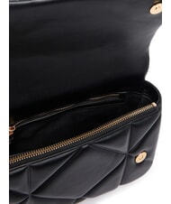 LOVE MOSCHINO EMBOSSED QUILTED Sac bandouli&egrave;re, avec bandouli&egrave;re Noir - Sacs pour Femme - 4
