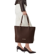 LOVE MOSCHINO JEWEL sac cabas &agrave; bandouli&egrave;re brun - Sacs pour Femme - 2