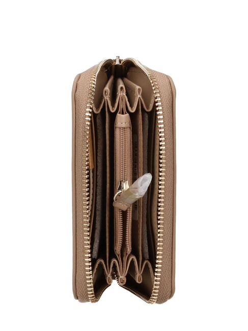 NIVIS RE Portefeuille Zip Around beige - Portefeuilles Femme