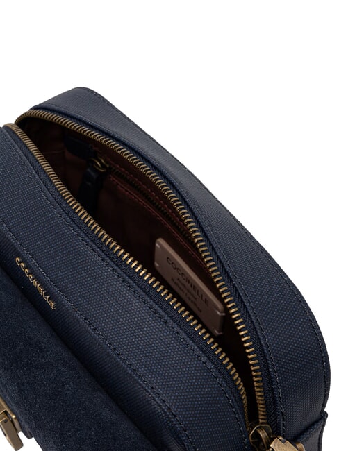 BEAT WAXED Mini sac bandouli&egrave;re bleu nuit - Sacs pour Femme