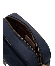 COCCINELLE BEAT WAXED Mini sac bandouli&egrave;re bleu nuit - Sacs pour Femme - 3