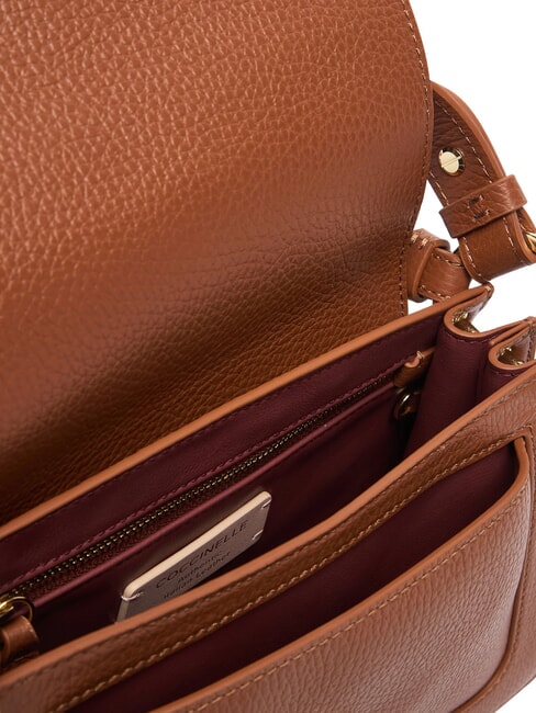 C-ME Sac &agrave; main avec bandouli&egrave;re Cognac - Sacs pour Femme