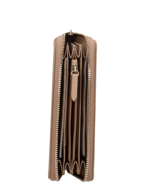 NIVIS RE Portefeuille Zip Around beige - Portefeuilles Femme