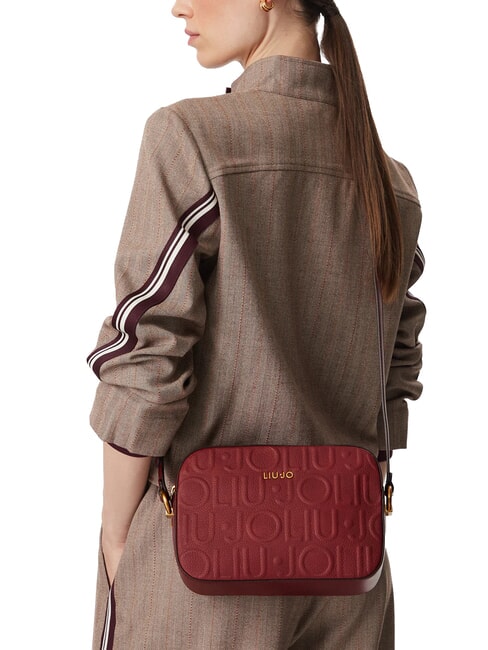 MANHATTAN Mini sac bandouli&egrave;re bordeaux profond - Sacs pour Femme