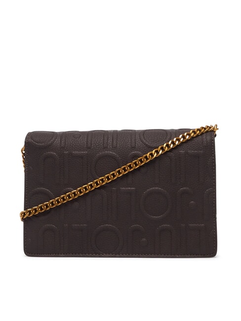 MANHATTAN sac bandouli&egrave;re brun fonc&eacute; - Sacs pour Femme