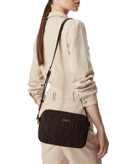 MANHATTAN Mini sac bandouli&egrave;re brun fonc&eacute; - Sacs pour Femme