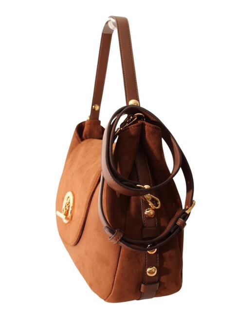 GERONA Sac &agrave; main avec bandouli&egrave;re tabac - Sacs pour Femme
