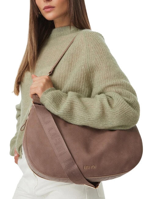 KALISKA Sac bandouli&egrave;re, avec bandouli&egrave;re moka - Sacs pour Femme