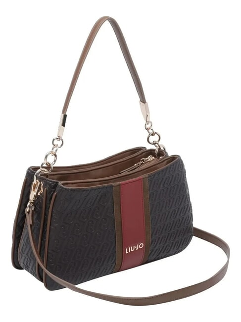 EMATITE Sac bandouli&egrave;re, avec bandouli&egrave;re brun fonc&eacute; - Sacs pour Femme