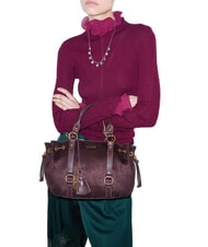 LIUJO GINESA Sac &agrave; main avec bandouli&egrave;re aubergine rouge - Sacs pour Femme - 2