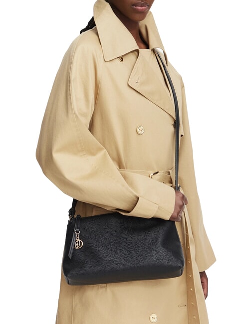 FAIZA sac bandouli&egrave;re noir/laiton dor&eacute; - Sacs pour Femme