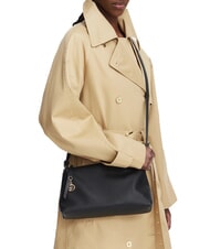 LIUJO FAIZA sac bandouli&egrave;re noir/laiton dor&eacute; - Sacs pour Femme - 2
